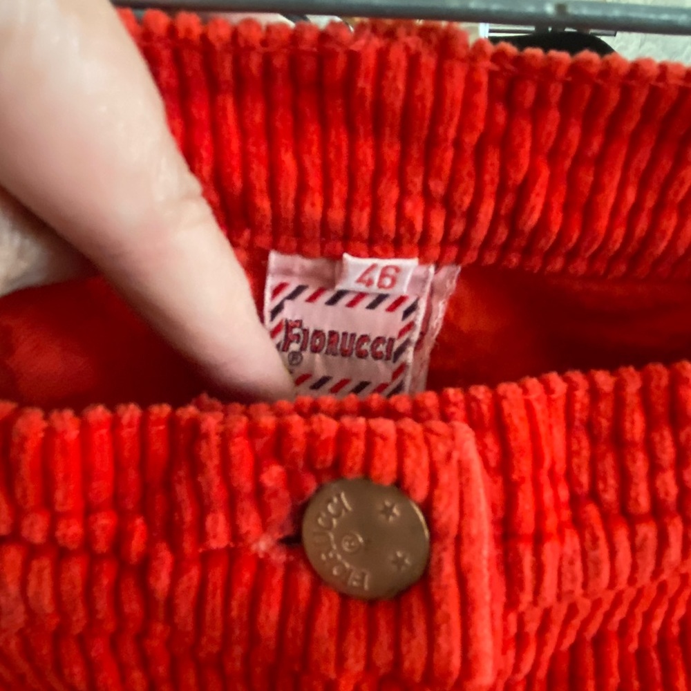 FIORUCCI ❤️ hot red corduroy skirt 🚩